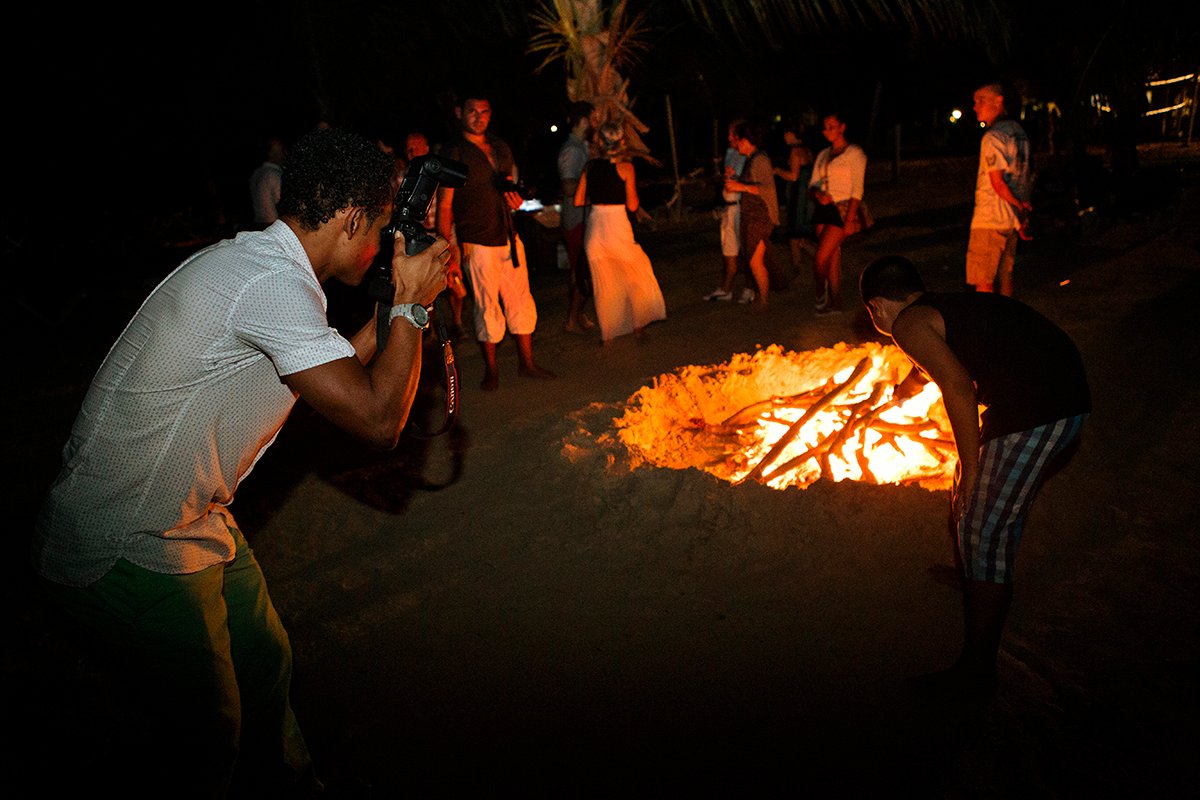 Bonfire time in Antigua!