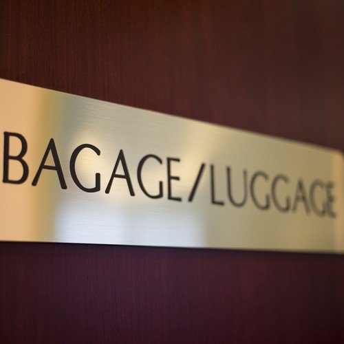 baggage sign