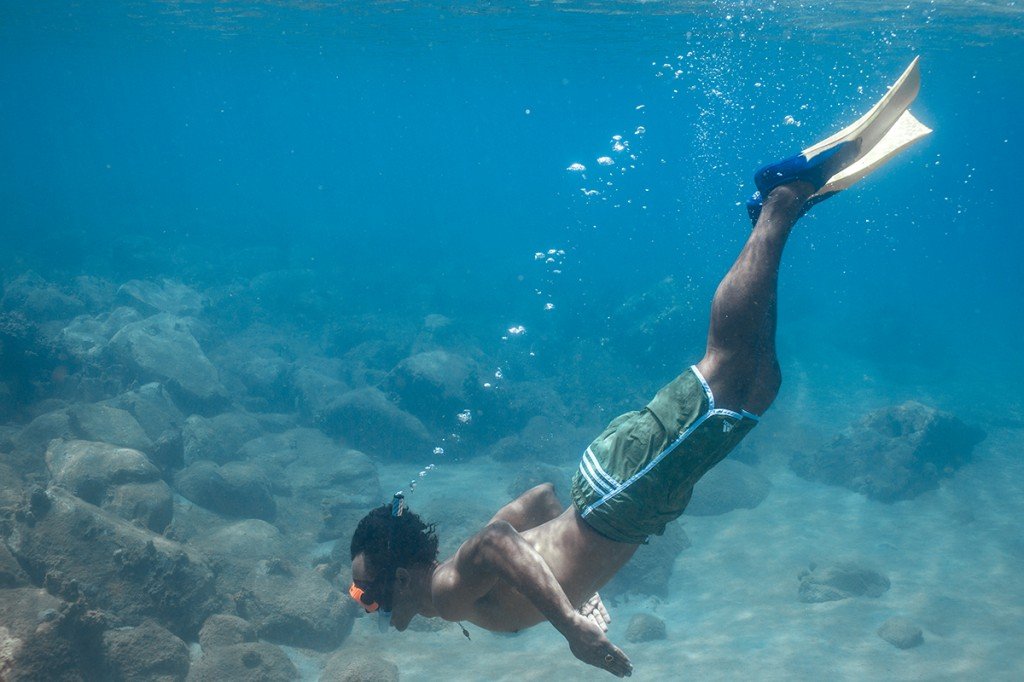 dave diving stlucia