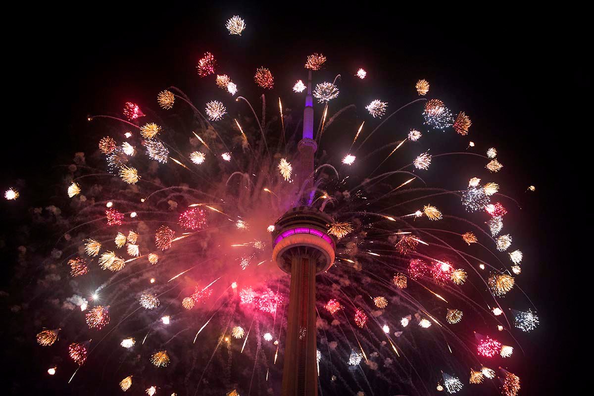 Fireworks in Toronto