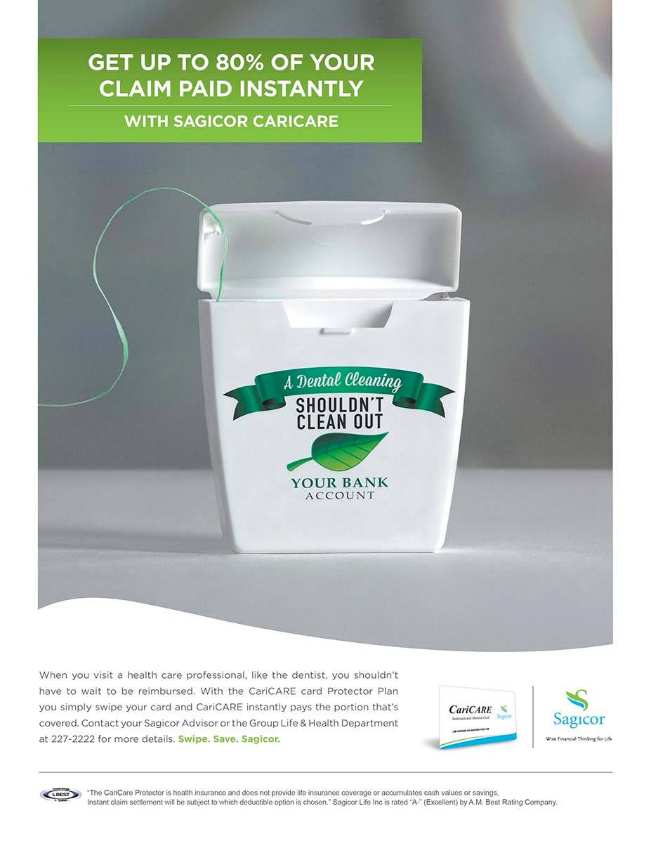 Sagicor floss ad
